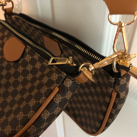 3 piece purse adjustable strap extra chain strap. - Picture 4 of 5